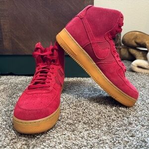 Nike Air Force 1 Men's Basketball Shoes Gym Red